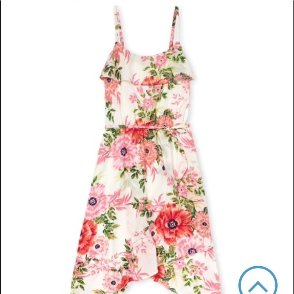 The Children’s Place Floral Sharkbite Hem Dress - Picture 1 of 4